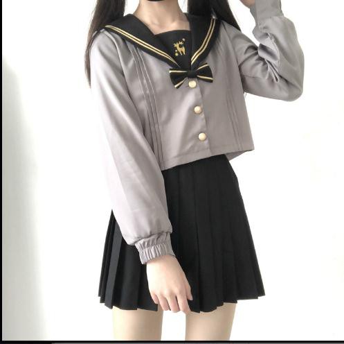 秋冬コスプセーラー服長袖JK制服コスプレセーラー襟セーラー服制服ミニ